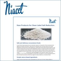 New products for Clean Label Salt Reduction